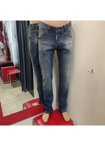 Голубые джинсы dsqvaredмужские приуженные стрейч 31 голубые Dsquared2