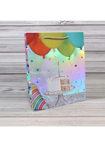 Пакет подарунковий паперовий M "Happy Birthday" 26*32*10см Новинка! No Brand (382754756)