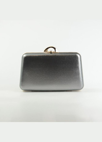 Серый маленький вечерний клатч бокс сумочка на цепочке No Brand (294092710)