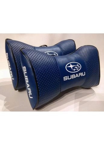 Подушка подголовник SUBARU синий 2шт No Brand (361135283)