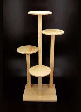 Подставка для цветов из дерева Аленкер ваниль (ЦСТ-009902) No Brand (328227537)