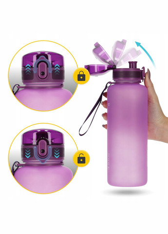 Пляшка для води спортивна 1000 мл Pink (P-5905973403764) 4FIZJO (316275400)