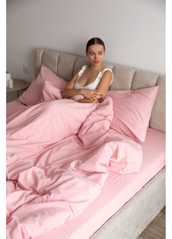 Постельное белье вареный хлопок "Белый" Двуспальный, Классическая простыня, наволочки 50х70 IN.HOME_UA (371141775)