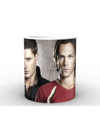 Чашка з принтом біла Надприродне Supernatural Надприродне SN.02.045 Кружка керамічна 0,33 GeekLand (378965835)