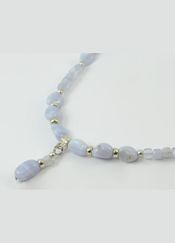 Бусы "Виолончель" Сапфирин, Горный хрусталь, серебро Fursa fashion (322315025)