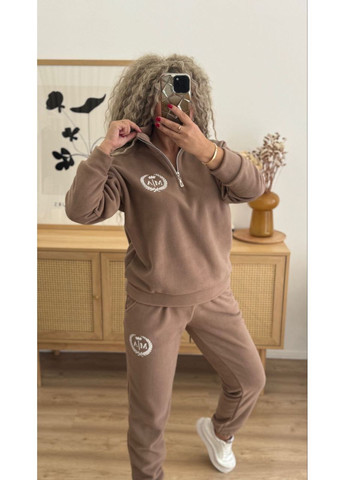 Костюм 181 Полар Фліс теплий,штани та кофта з логотипом Україна (369573660)