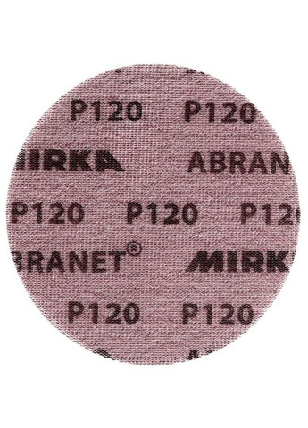 Шліфлист паперовий Abranet (150 мм, P120) шліфпапір шліфувальний диск на сітчастій основі (22218) Mirka (286422578)