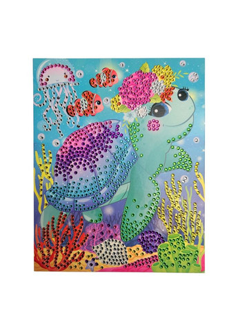 Набор для творчества Бриллиантовая мозаика "Симпатическая ракушка" НТ-26-12 Апельсин (369612726)