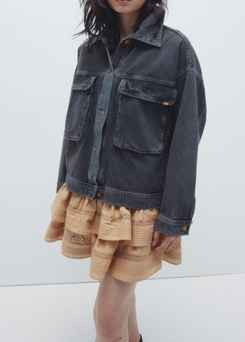 Сіра демісезонна куртка H&M