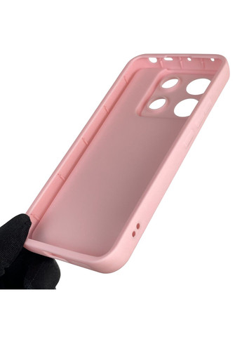 Чехол силиконовый Soft Touch с 3D принтом Майнкрафт для Redmi Note 13 Pro 5G розовый (Полная защита камеры) Xiaomi (373425095)