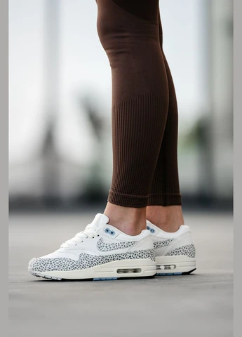 Кроссовки женские Nike No Brand Air Max 1 Safari комбинированные демисезоны (297437735)