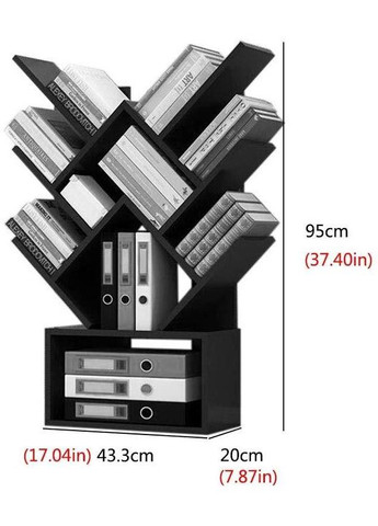 Книжковий стелаж з дерева Рембрант 2 мокко (КПС-200310) No Brand (328080702)