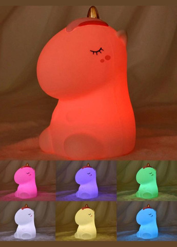 Декоративный ночник Lovely Horse LJC-132 единорог детский силиконовый светильник для сна игрушка No Brand (317275900)