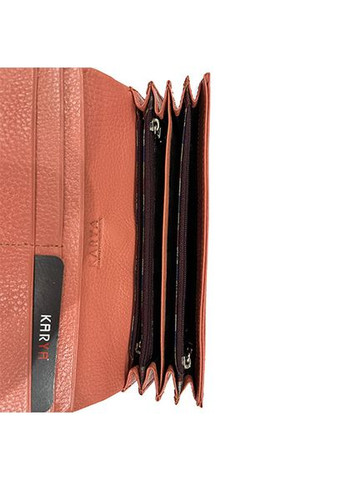 Кошелек женский кожаный оранжевый 1159-102 Karya (340304079)