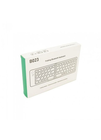 Клавиатура беспроводная bluetooth B023, раскладная, 67 клавиш, (Eng/Pyc), 280x92мм Чёрная MDR No Brand (371793931)