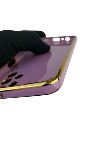 Чехол для Galaxy A13 4G SM-A135F с защитой камеры с золотой окантовкой на самсунг а13 черничный gs1 Samsung (366228929)