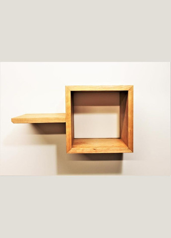 Настенная полка из дерева Тьюринг 1 ваниль (НСП-104102) No Brand (328081956)