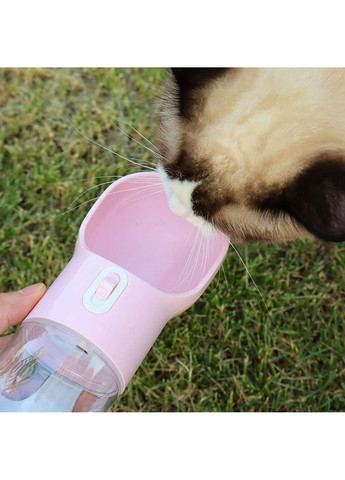 Бутылка-поилка для собак и кошек с пакетами и лопаткой, 2 отделения 255 мл + 200 мл Semi Line (293421351)