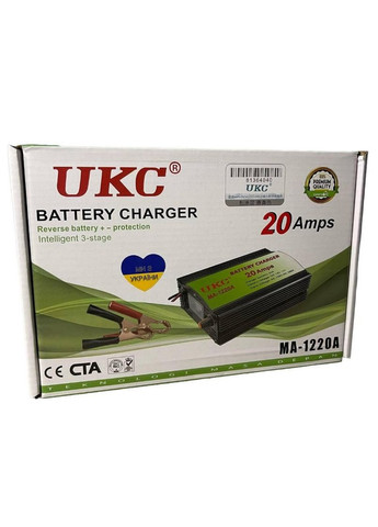 Зарядний пусковий пристрій для акумулятора автомобіля 12 вольт 20 ампер Battery Charger 20A (1756375614) UKC (335008802)