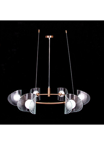 Підвісна люстра лофт на 6 лампочок 2022/6/BRO+CL No Brand (352229484)