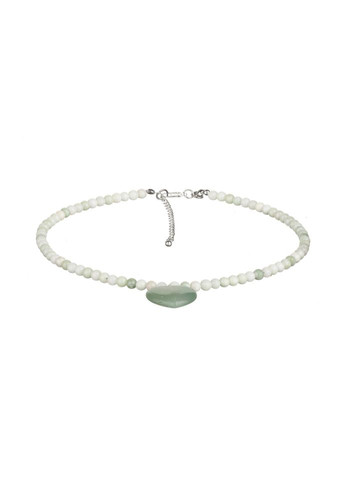 Чокер из нефрита с подвеской каменное сердце 5210 LeBijou (368559325)