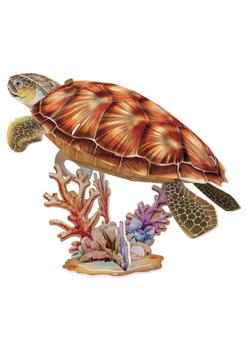 Тривимірна головоломка-конструктор Зникаючі тварини Морська черепаха CubicFun (302671060)