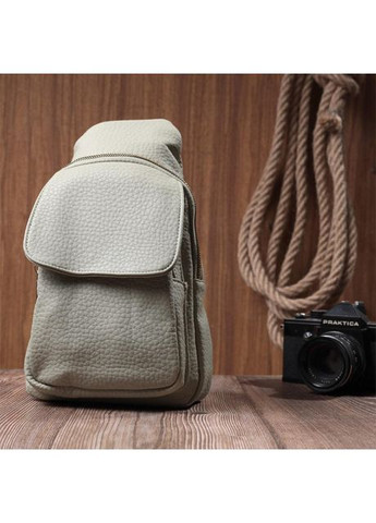 Сумка слінг через плече жіноча з екошкіри для телефону та для документів середня Фісташковий 38982 Vintage (351403622)