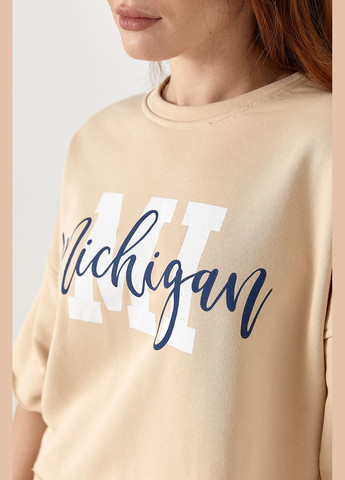 Спортивний костюм з принтом Michigan - темно-сірий колір Lurex (335077241)