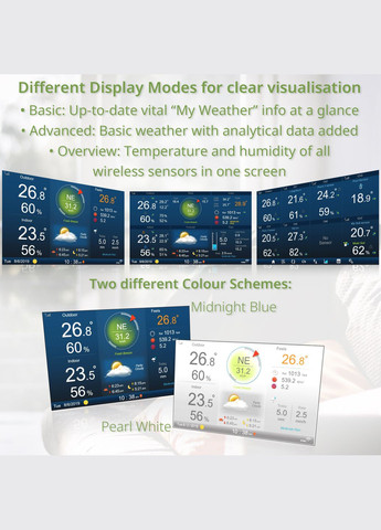 Метеостанция Professional WIFI HD TFT Color Weather Center 7-in-1 Sensor (7003500) Bresser (346533671)