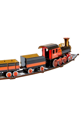 Дерев'яний 3D конструктор "Потяг" Puz-00924, 231 деталь PuzzleOK (367968202)