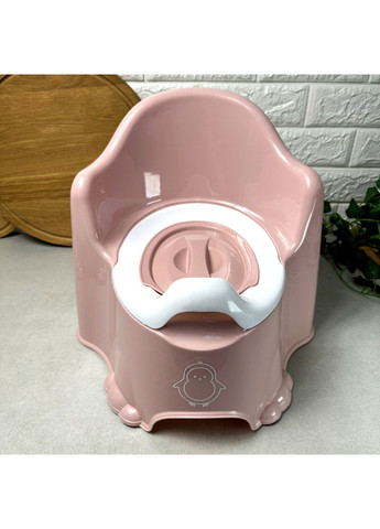 Детский горшок с высокой спинкой и крышкой Пудра, 11111 Dunya (355890522)