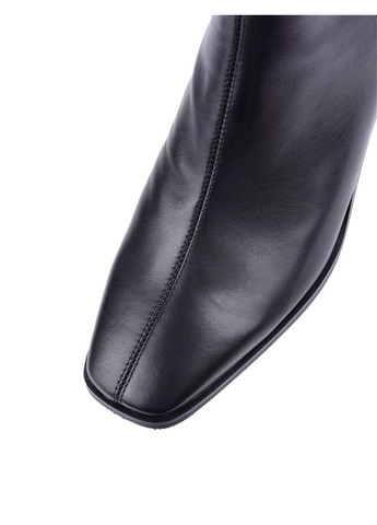 Осенние женские ботинки jr1133-1 черная кожа MIRATON