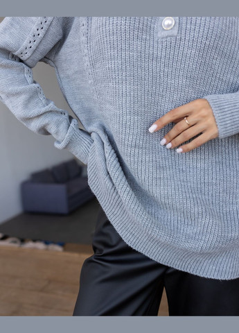 Світло-сірий демісезонний светр Larionoff