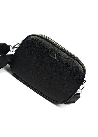 Мини сумочка клатч черная женская на три отделения No Brand (290187039)