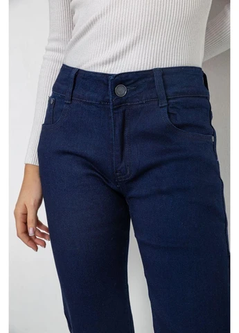 Жіночі Джинси темно сині слім джинсові штани однотонні Slim Fit Seli Ager - (395640998)
