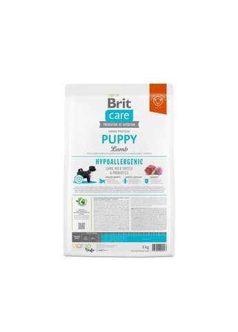 Сухий корм для цуценят Care Dog Hypoallergenic Puppy 3кг, з ягням Brit (292258582)