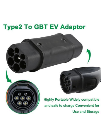 Адаптер Перехідник Type 2 - Type GB-T (Mennekes IEC 62196-2 – Type GB-T ) Black (PW050570) Bluefield (317297514)
