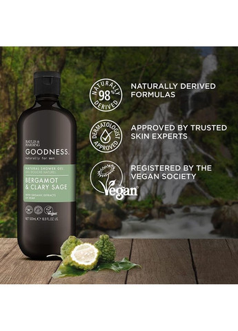 Гель для душу Goodness Bergamot & Clary Sage 500 мл Baylis & Harding (370844838)