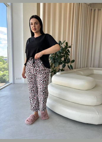 Комбинированная всесезон комплект женской пижамы L&L