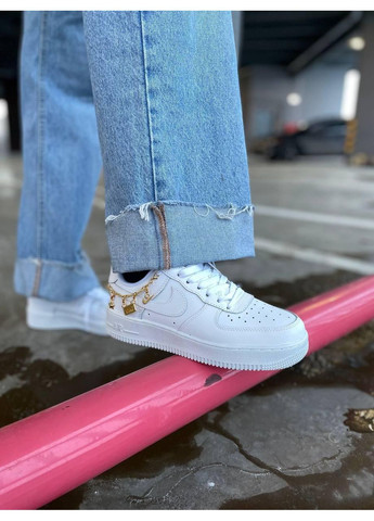 КРОССОВКИ ЖЕНСКИЕ NIKE AIR FORCE 1 LUCKY CHARMS НАЙК АИР ФОРС 1 ПРЕМИУМ No Brand белые демисезоны (367170320)