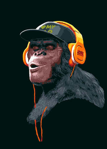 Картина за номерами Gangster Monkey №3 40x50 см (RB-0962) Riviera Blanca (315513746)