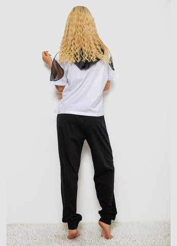 Біла всесезон піжама жіноча з принтом,, 243r1600-024-2 Isik