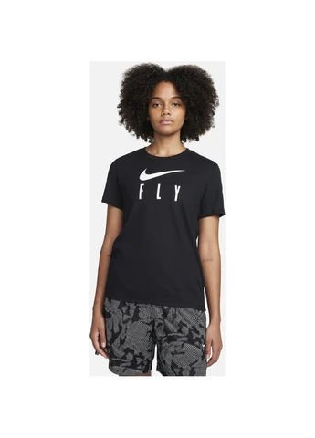 Футболка жіноча W NK DF SWOOSH FLY GRX TEE чорна FQ6606-010 Nike - (395428206)