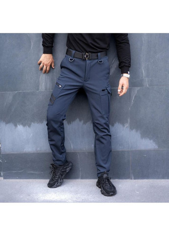 Тактические мужские демисезонные штаны SoftShell синие Freedom (356174259)