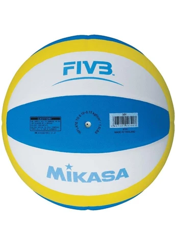 М'яч для пляжного волейболу біло-жовто-блакитний Розмір 5 SBV Mikasa YOUTH BEACH VOLLEYBALL (397403360)