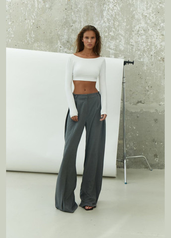 Топ укороченный с открытой спиной Белый 460 Papaya (253474260)