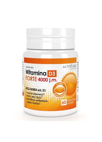 Vitamin D3 Forte 4000 IU 100 mcg 60 Softgels ActivLab (279550021)