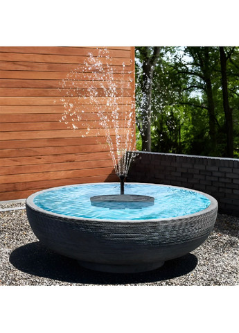 Садовий мініфонтан насос для ставка водойми на сонячній батареї з насадками 5 штук 16×16 см (480279-Prob) Unbranded (332880869)