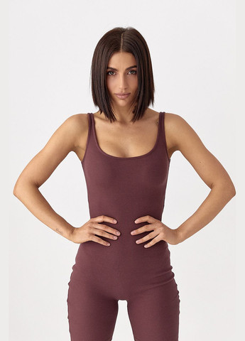 Спортивний комбінезон у рубчик Lurex коричневий