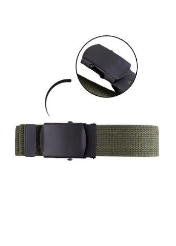 Ремінь тактичний ONE SIZE Олива US HOSENGÜRTEL BLACK BUCKLE 38 мм OLIV (13115201-130) Mil-Tec (296654558)